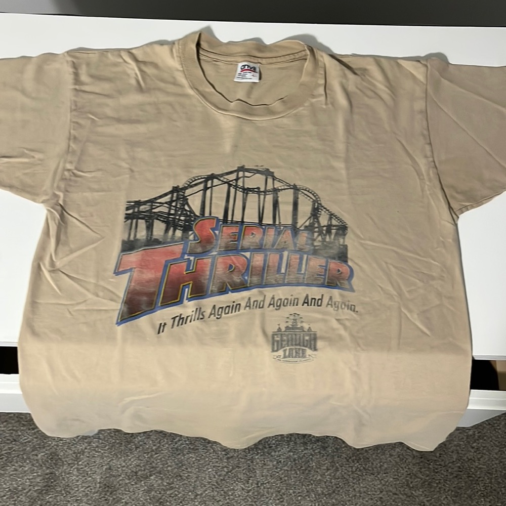 Geauga Lake Serial Thriller Vintage Roller Coaster T-Shirt